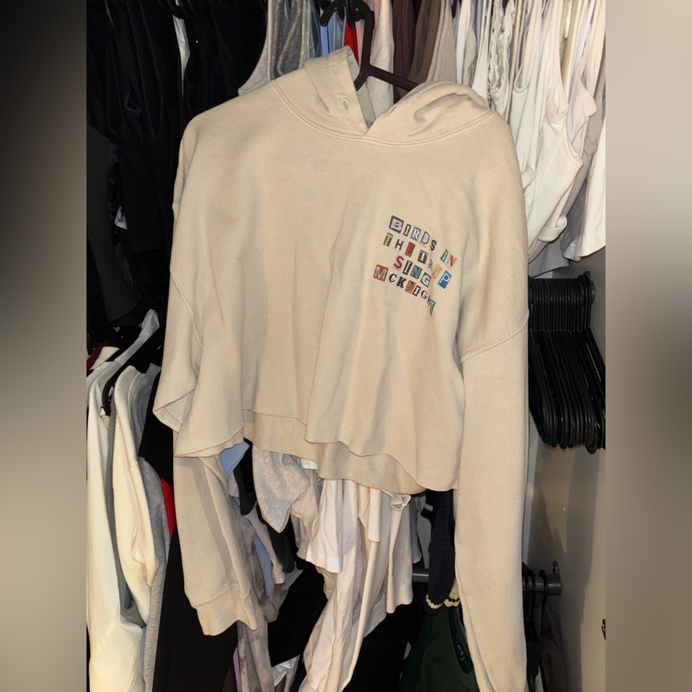 CROPPED (altered myself) TRAVIS SCOTT BIRDS IN THE TRAP SING MCKNIGHT HOODIE